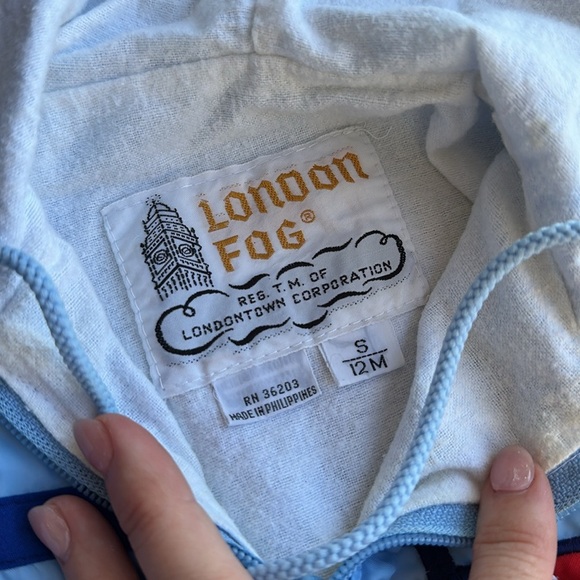 Vintage Toddler London Fog Jacket blue bear 12 months - Picture 2 of 6
